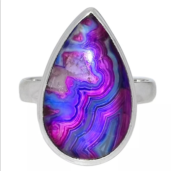 BOUTIQUE MEXICAN LAGUNA LACE 925 SILVER RING, 8.5 - Picture 8 of 8